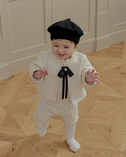 ツイードパンツ_クリーム