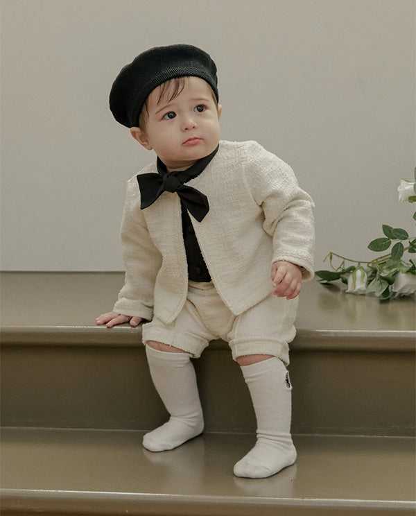 ツイードパンツ_クリーム