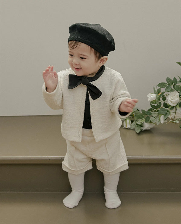 ツイードパンツ_クリーム