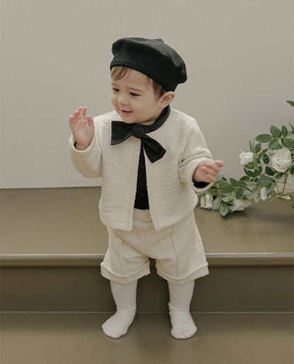 ツイードパンツ_クリーム