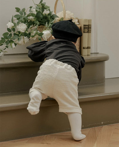 ツイードパンツ_クリーム