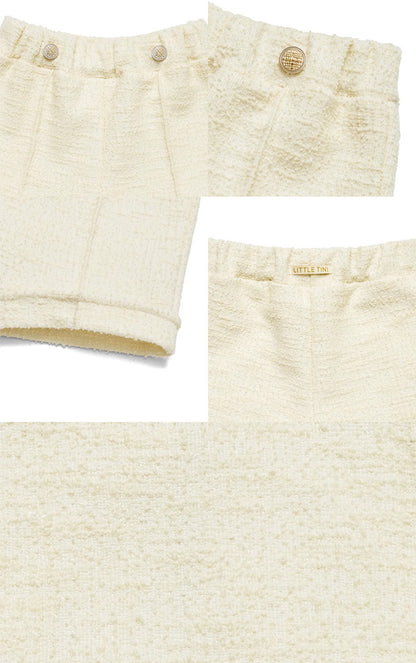 ツイードパンツ_クリーム