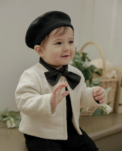 ツイードジャケット_クリーム