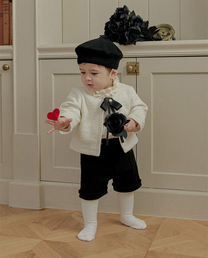 ツイードジャケット_クリーム