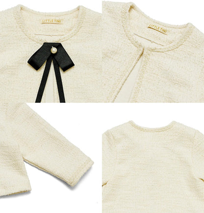 ツイードジャケット_クリーム