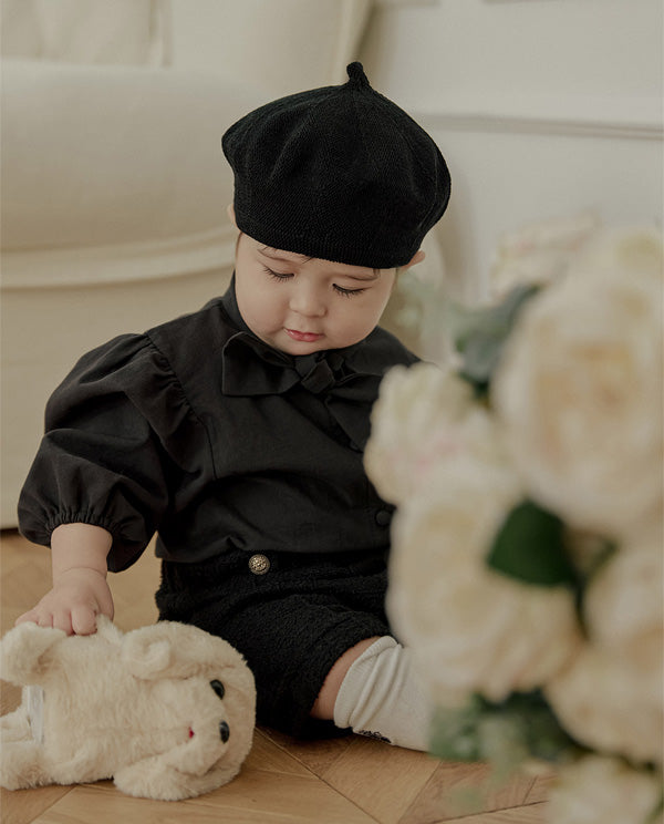 タイブラウス_ブラック