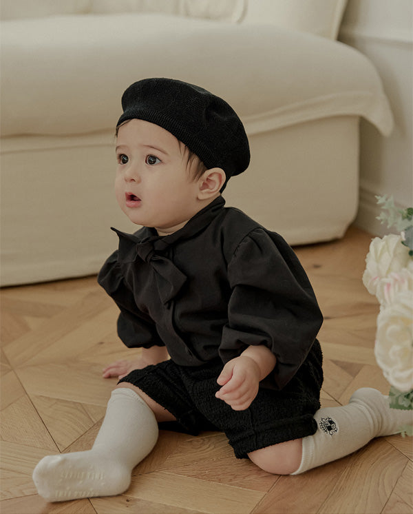 タイブラウス_ブラック