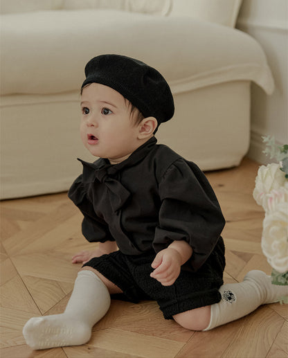 タイブラウス_ブラック