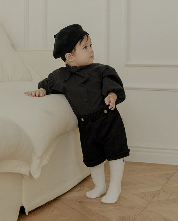 タイブラウス_ブラック