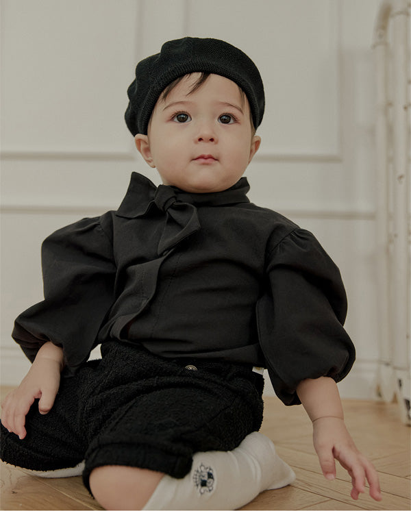 タイブラウス_ブラック