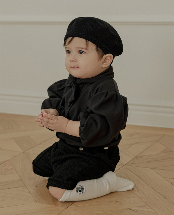 タイブラウス_ブラック