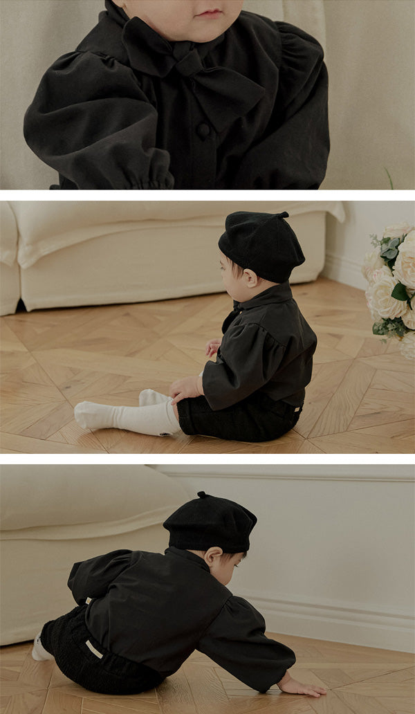 タイブラウス_ブラック