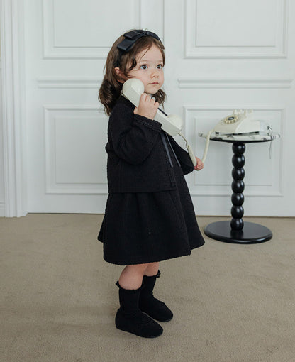 ツイードワンピース