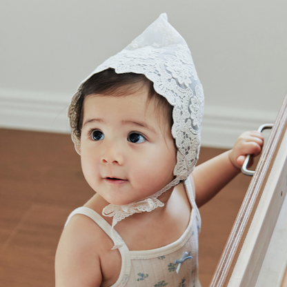 ローズレースボンネットハット