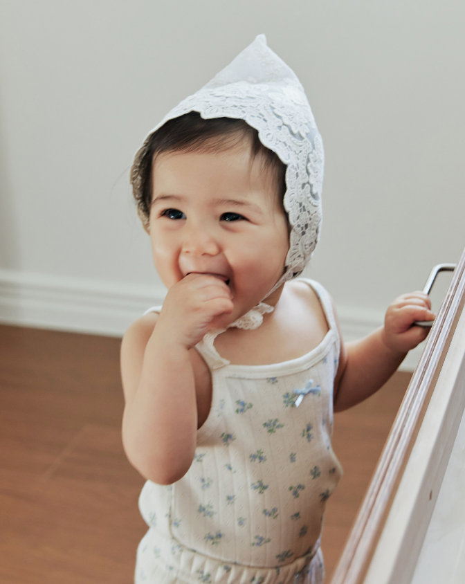 ローズレースボンネットハット