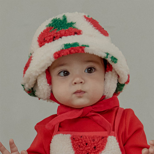 ＊予約販売*スウィートベリー イヤーマフ付きバケットハットSweet Berry Earmuffs Bucket Hat