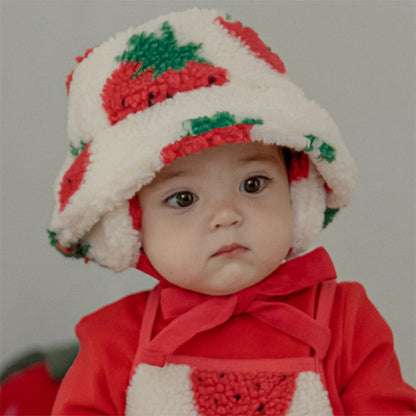 スウィートベリー イヤーマフ付きバケットハットSweet Berry Earmuffs Bucket Hat