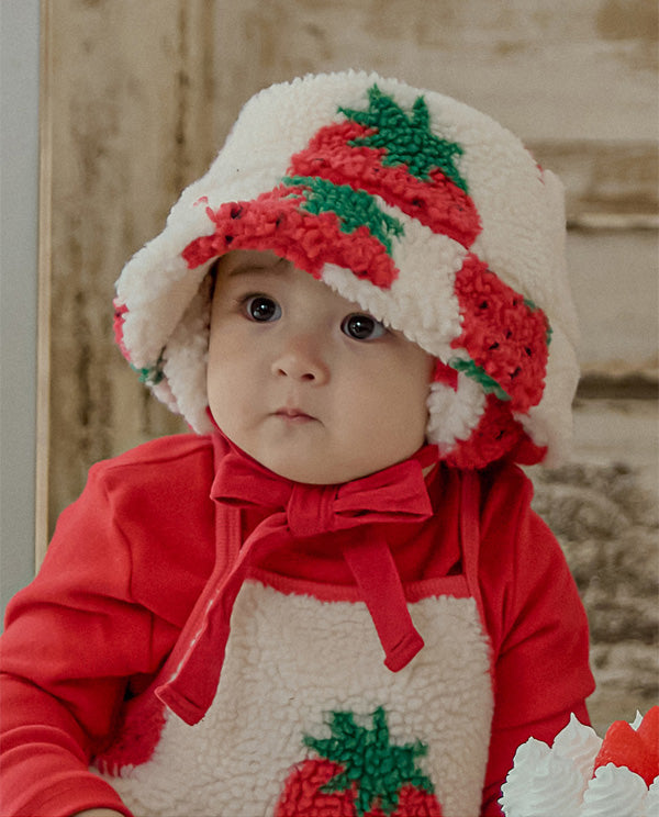 スウィートベリー イヤーマフ付きバケットハットSweet Berry Earmuffs Bucket Hat