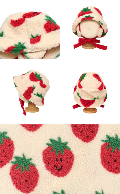 スウィートベリー イヤーマフ付きバケットハットSweet Berry Earmuffs Bucket Hat