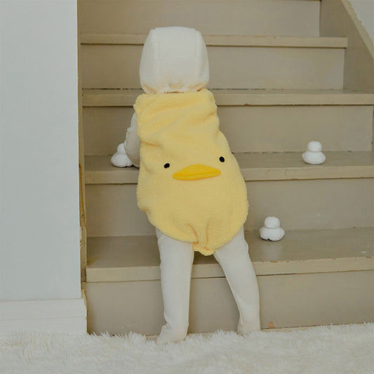 スノーダックロンパース_イエロー