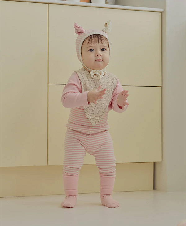 ジェラート帽子、上下ルームウェアセット_Strawberry Vanilla