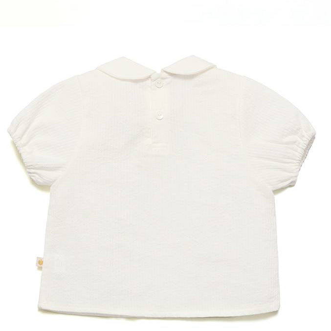 ケイン 半袖ブラウス　KANE Short Sleeve Blouse (White)