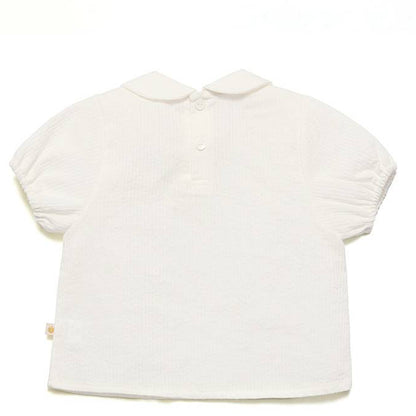ケイン 半袖ブラウス　KANE Short Sleeve Blouse (White)