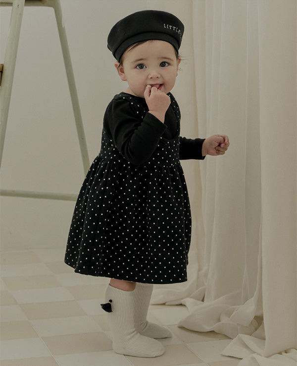 タッセルニーソックス＿ブラック