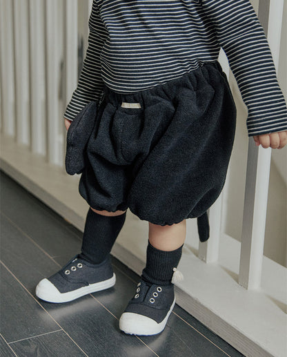 タッセルニーソックス＿ブラック