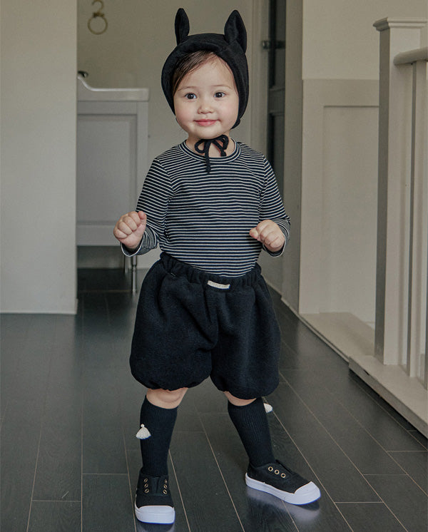 タッセルニーソックス＿ブラック