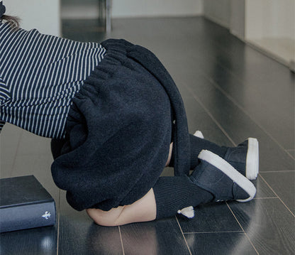 タッセルニーソックス＿ブラック