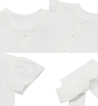 VELMA 半袖ブラウス Velma Short-sleeve Blouse -リボンは取り外し可能